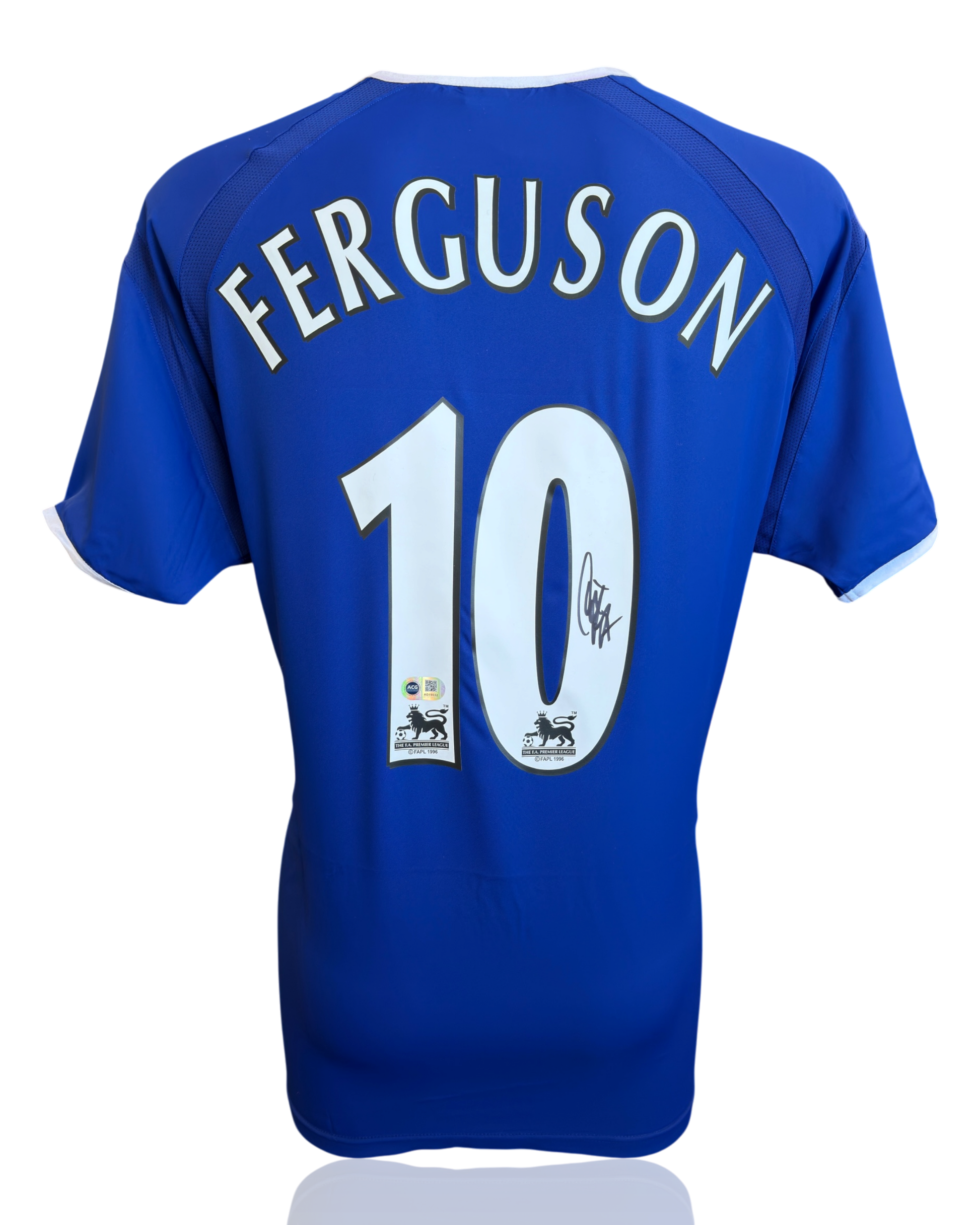 DUNCAN FERGUSON SIGNED EVERTON FC 2003/04 HOME SHIRT (ACG CERT AG19032)-1