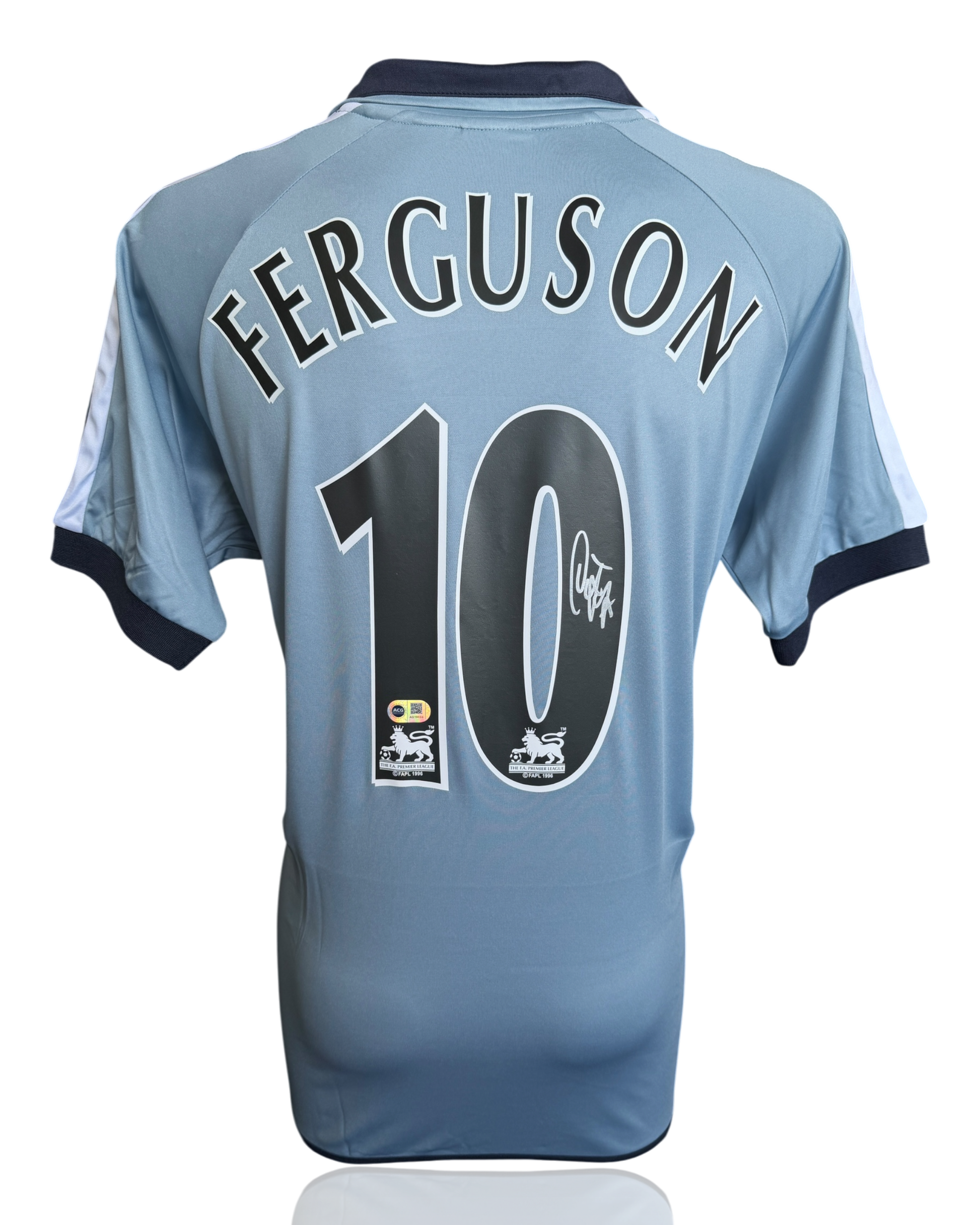 DUNCAN FERGUSON SIGNED EVERTON FC 2003/04 THIRD SHIRT (ACG CERT AG19033)-1