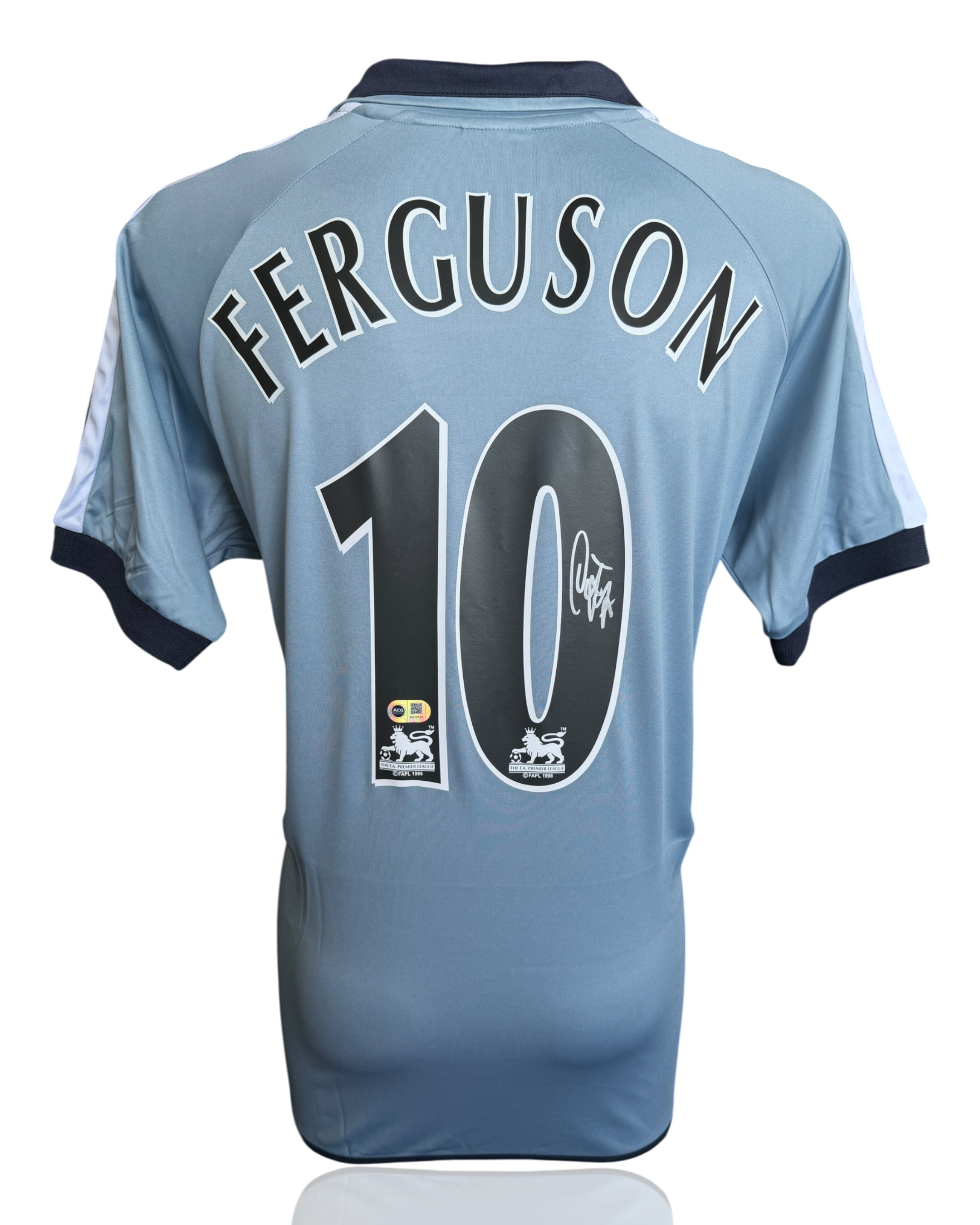 DUNCAN FERGUSON SIGNED EVERTON FC 2003/04 THIRD SHIRT (ACG CERT AG19033)