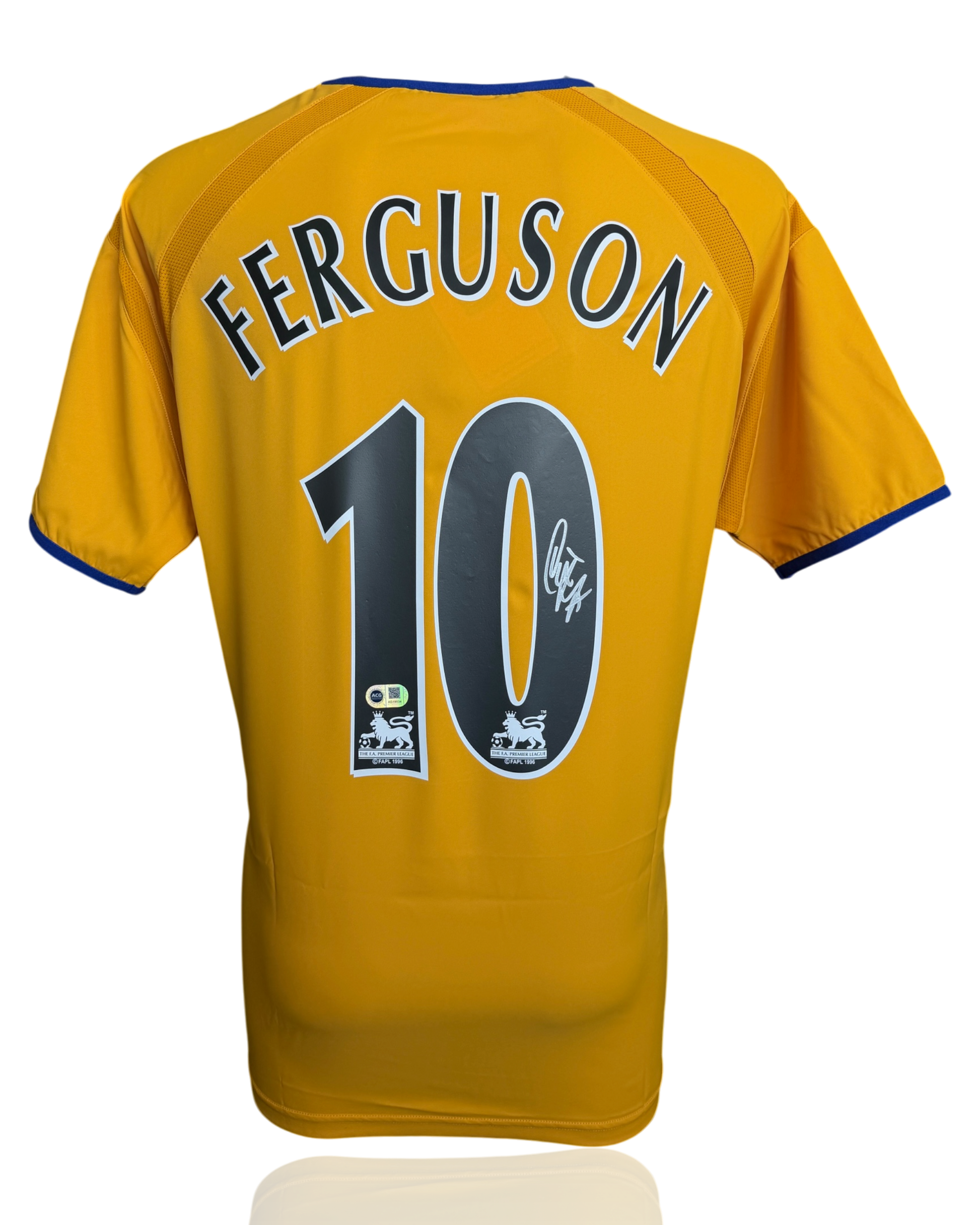 DUNCAN FERGUSON SIGNED EVERTON FC 2003/04 AWAY SHIRT (ACG CERT AG19034)-1