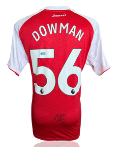 MAX DOWMAN SIGNED ARSENAL FC 2025/26 HOME SHIRT (ACG CERT AG19038)-1