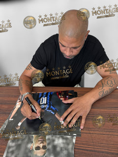 ADRIANO SIGNED INTER MILAN LEGEND 14x11 PHOTO (ACG CERT AG17320)-2