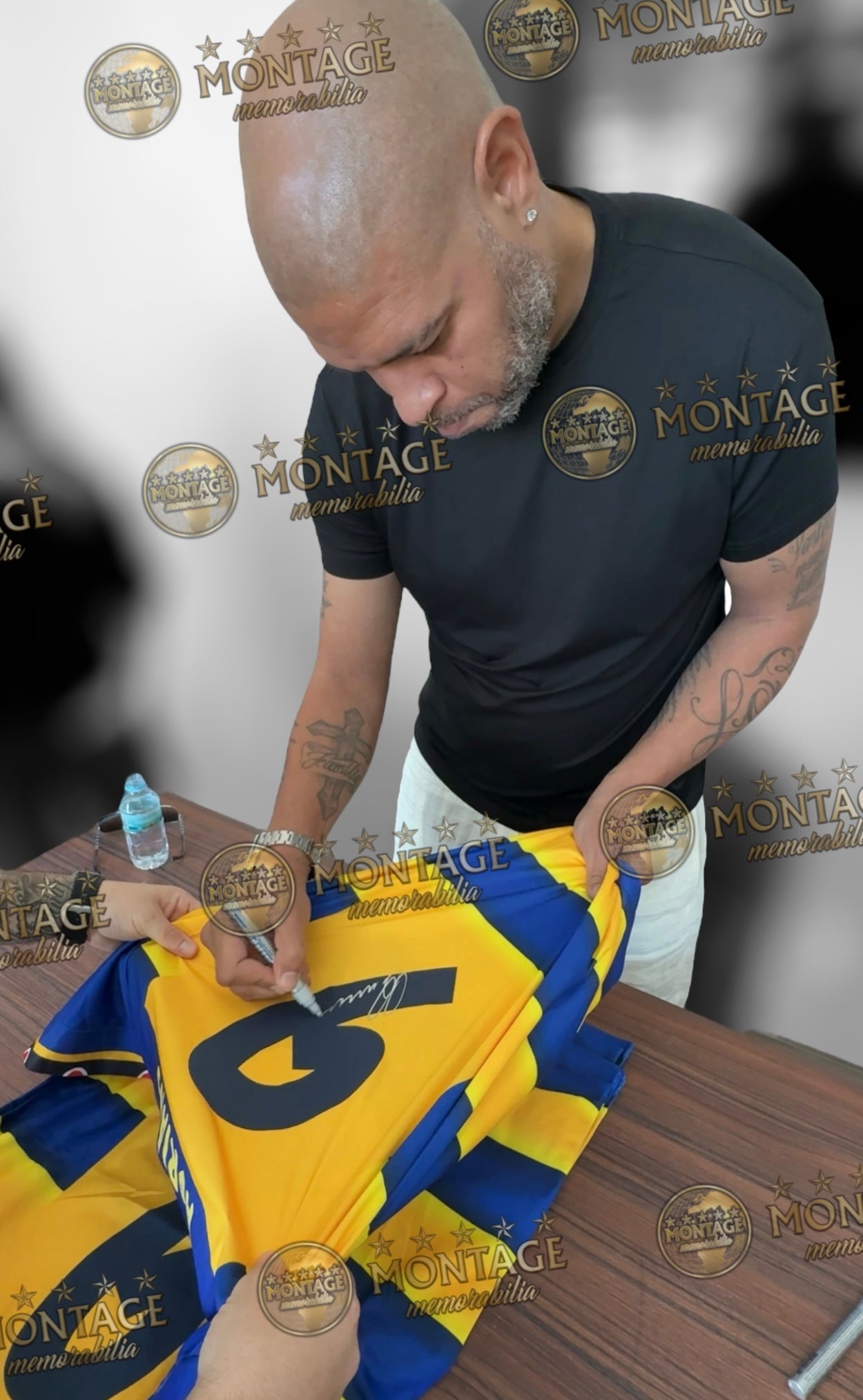 ADRIANO SIGNED PARMA CALCIO 2002/03 HOME SHIRT (ACG CERT AG17329)