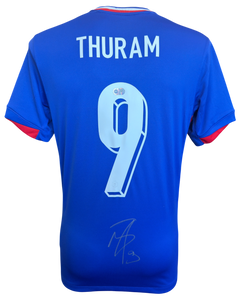 MARCUS THURAM SIGNED FRANCE EURO 2024 HOME SHIRT (ACG CERT AG19111)-1