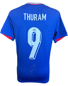 MARCUS THURAM SIGNED FRANCE EURO 2024 HOME SHIRT (ACG CERT AG19112)-1