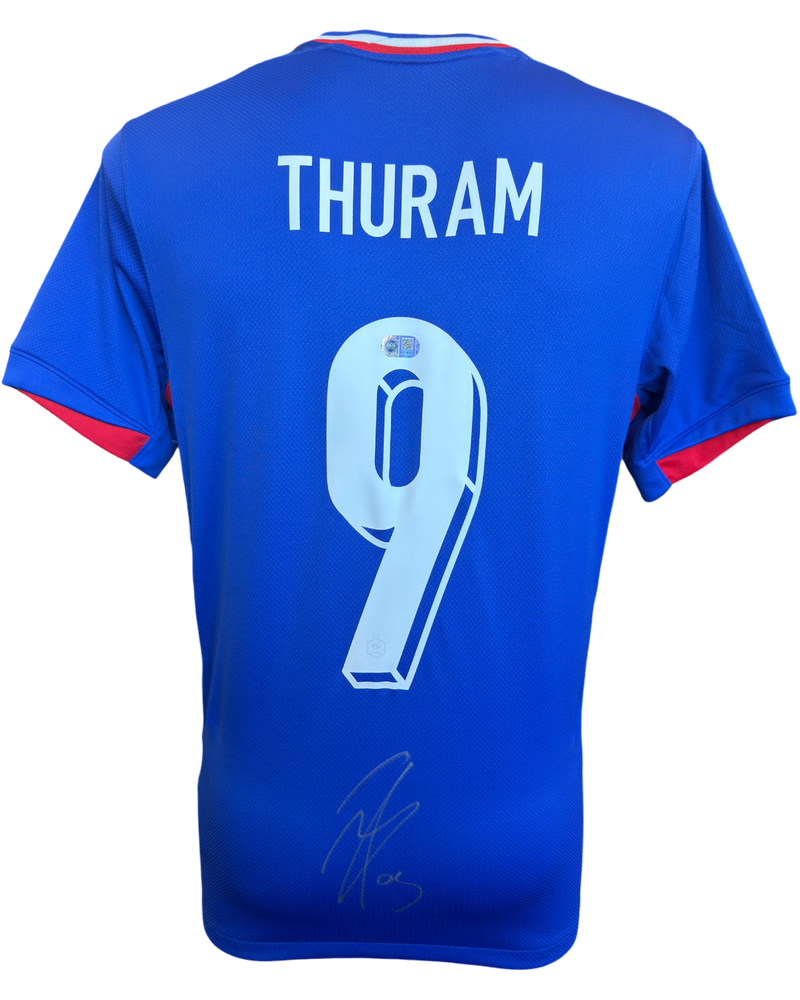 MARCUS THURAM SIGNED FRANCE EURO 2024 HOME SHIRT (ACG CERT AG19112)-1