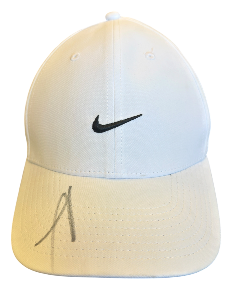 JANNIK SINNER SIGNED NIKE WHITE TENNIS CAP (ACG CERT AG19123)-1