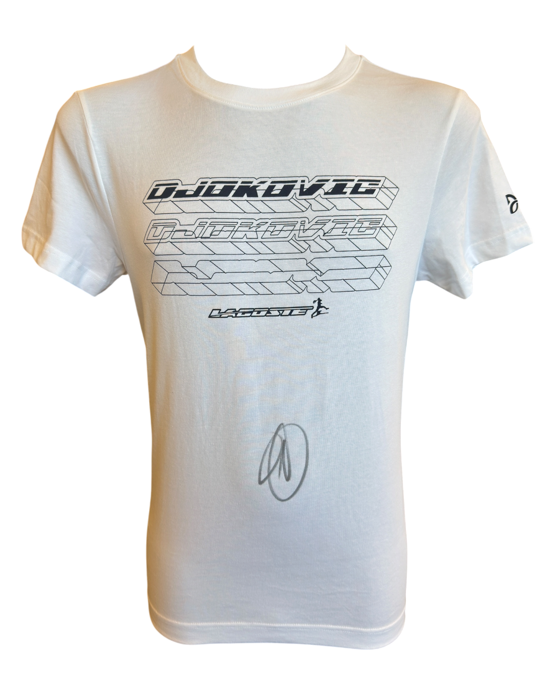 NOVAK DJOKOVIC SIGNED LACOSTE DJOKOVIC TENNIS T-SHIRT (ACG CERT AG19135)