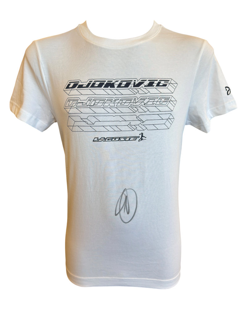 NOVAK DJOKOVIC SIGNED LACOSTE DJOKOVIC TENNIS T-SHIRT (ACG CERT AG19135)-1
