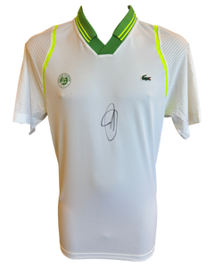 NOVAK DJOKOVIC SIGNED LACOSTE ROLAND GARROS POLO SHIRT (ACG CERT AG19136)-1