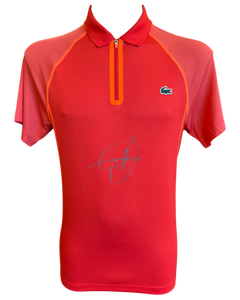 NOVAK DJOKOVIC SIGNED LACOSTE TENNIS OPEN POLO SHIRT (ACG CERT AG19138)-1