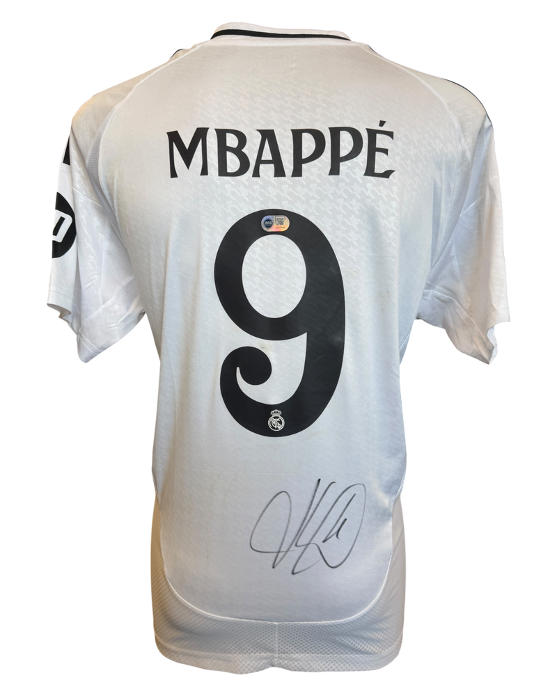 KYLIAN MBAPPE SIGNED 2024/25 REAL MADRID HOME SHIRT (ACG CERT AG17336)-1