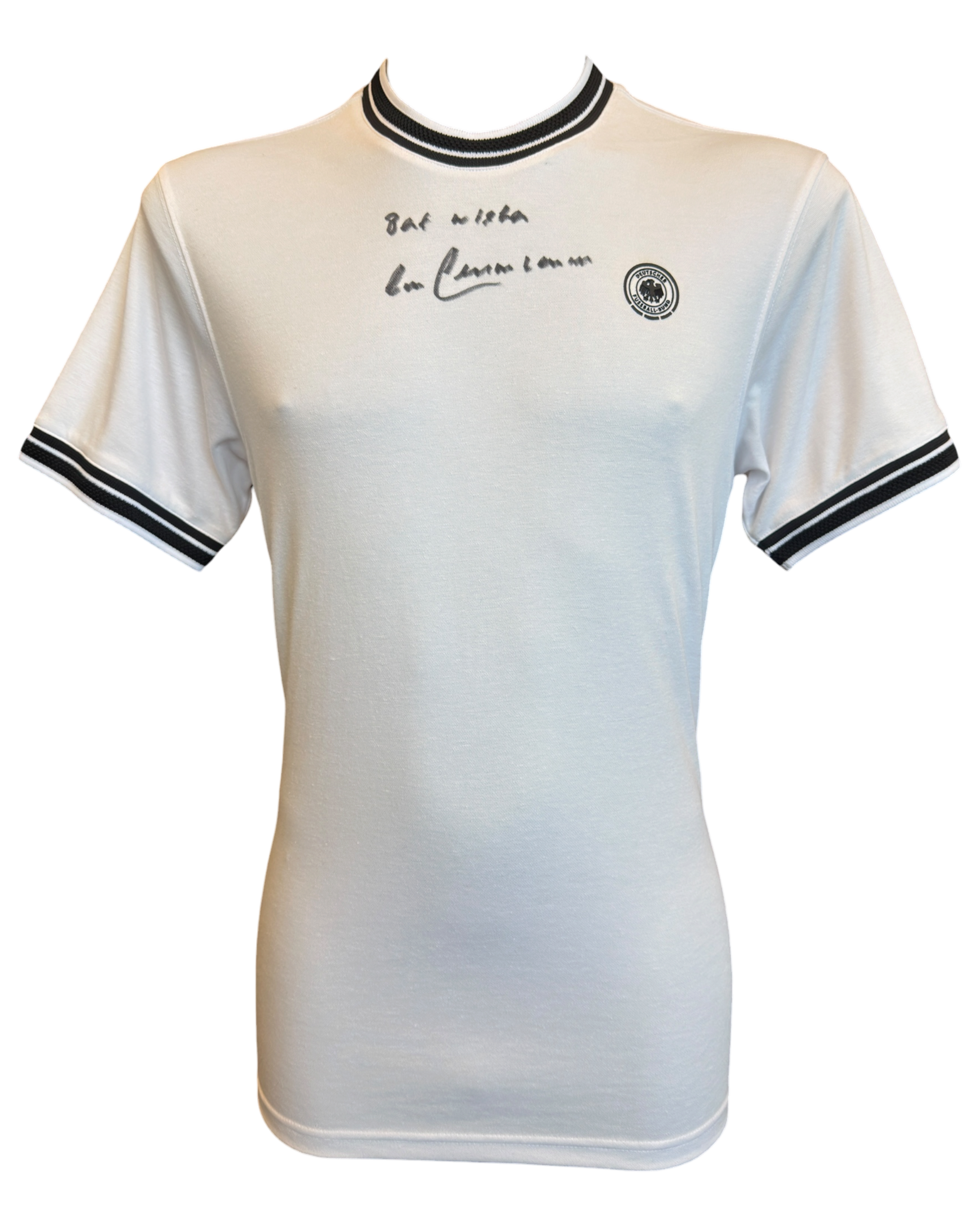 FRANZ BECKENBAUER SIGNED 1974 GERMANY WORLD CUP HOME SHIRT (ACG CERT AG19160)-1