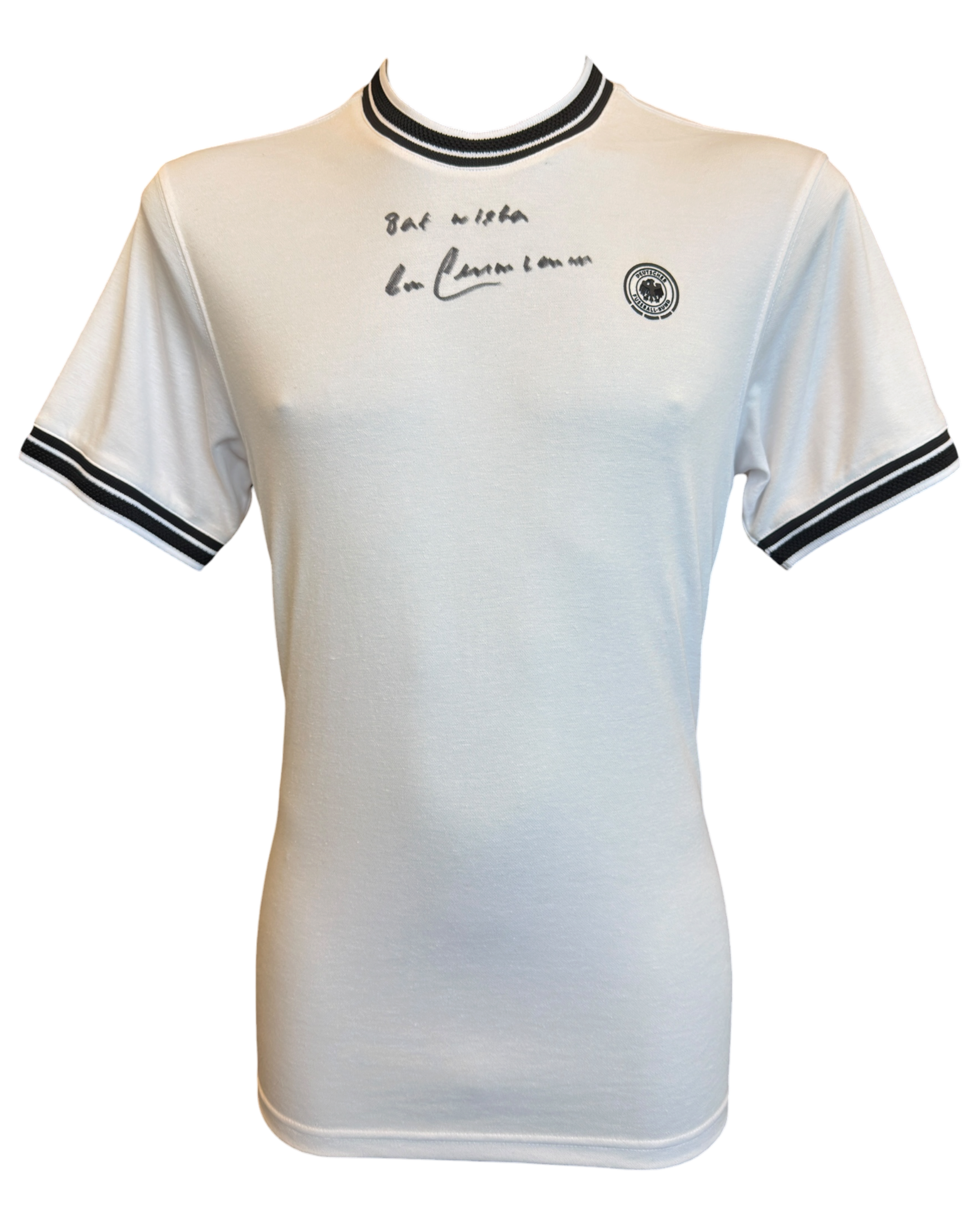 FRANZ BECKENBAUER SIGNED 1974 GERMANY WORLD CUP HOME SHIRT (ACG CERT AG19160)