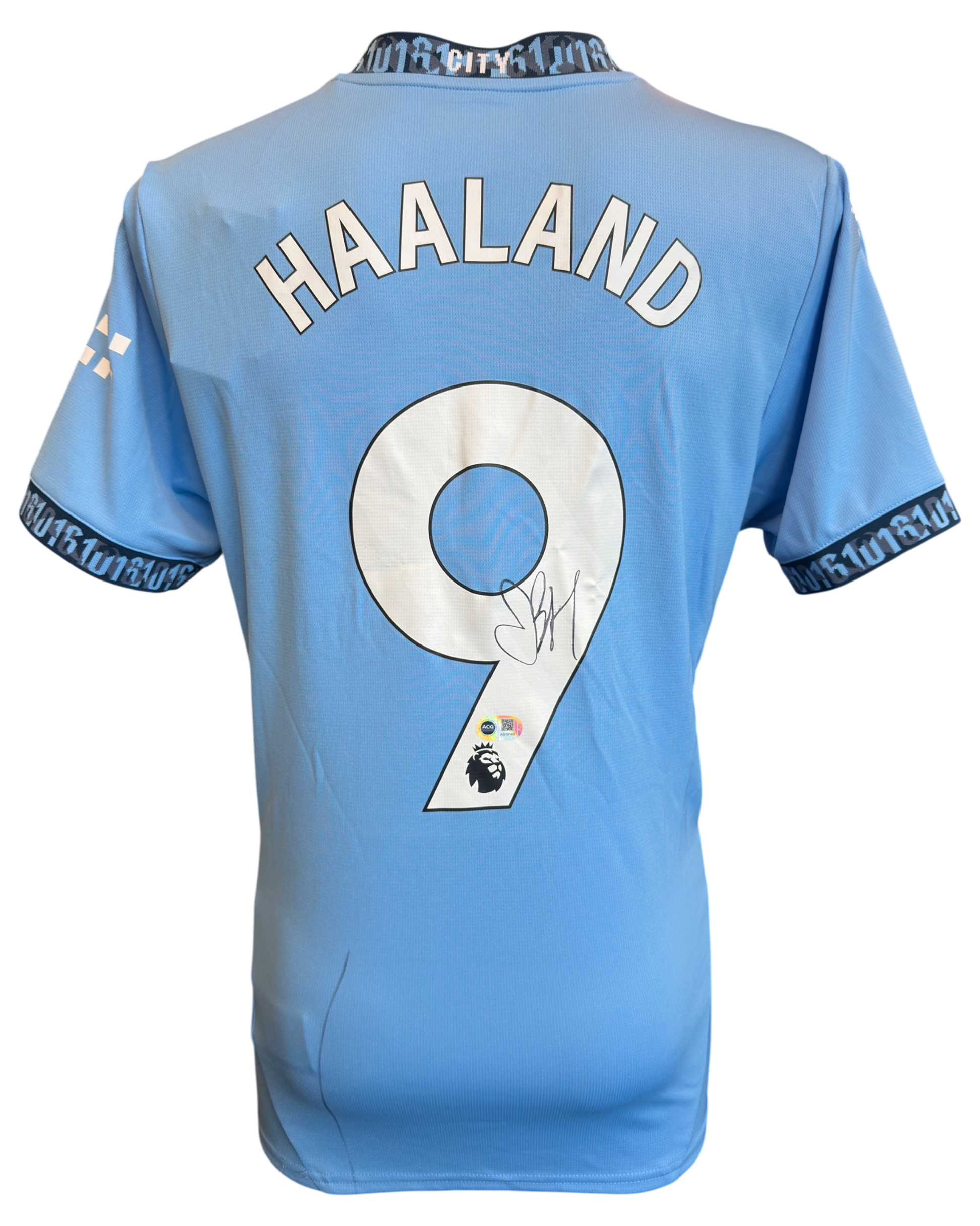 ERLING HAALAND SIGNED MANCHESTER CITY FC 24/25 HOME SHIRT (ACG CERT AG19162)-1