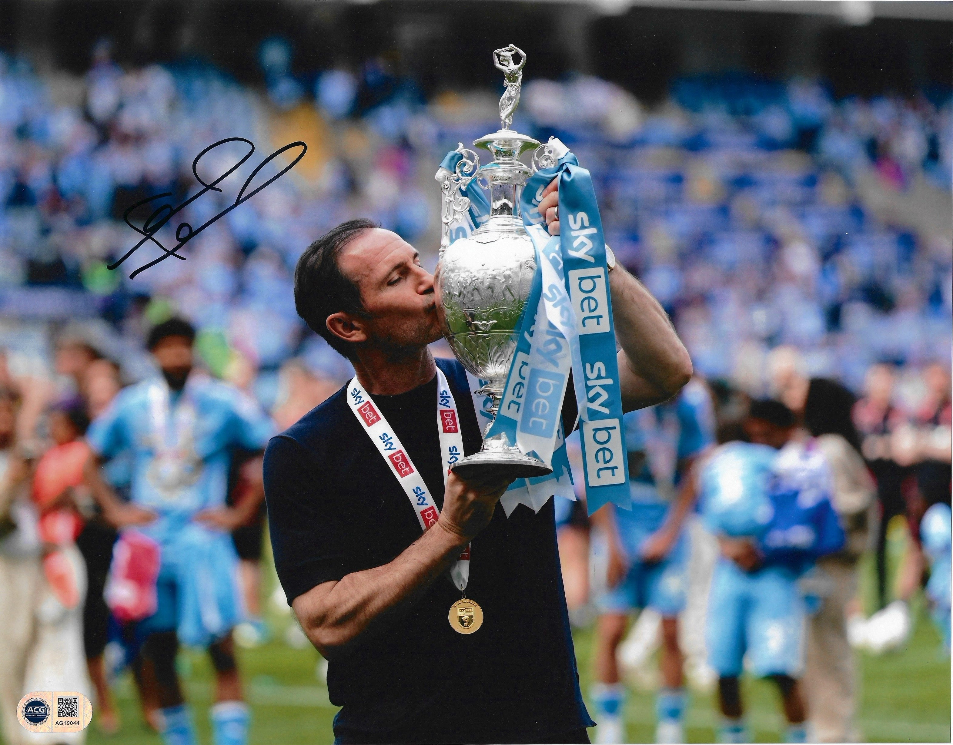 FRANK LAMPARD SIGNED COVENTRY CITY CHAMPIONS 14X11 PHOTO (ACG CERT AG19044)