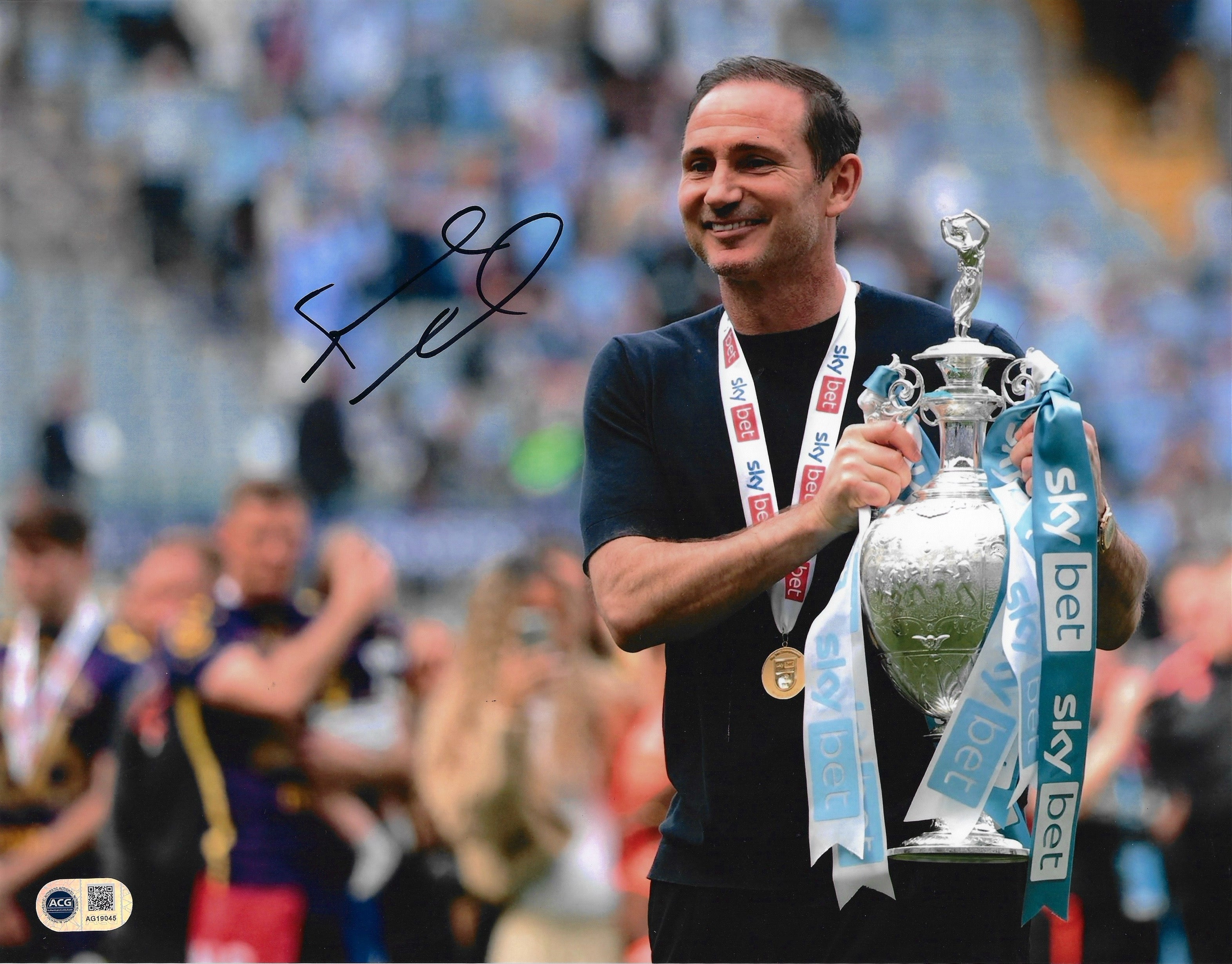 FRANK LAMPARD SIGNED COVENTRY CITY CHAMPIONS 14X11 PHOTO (ACG CERT AG19045)