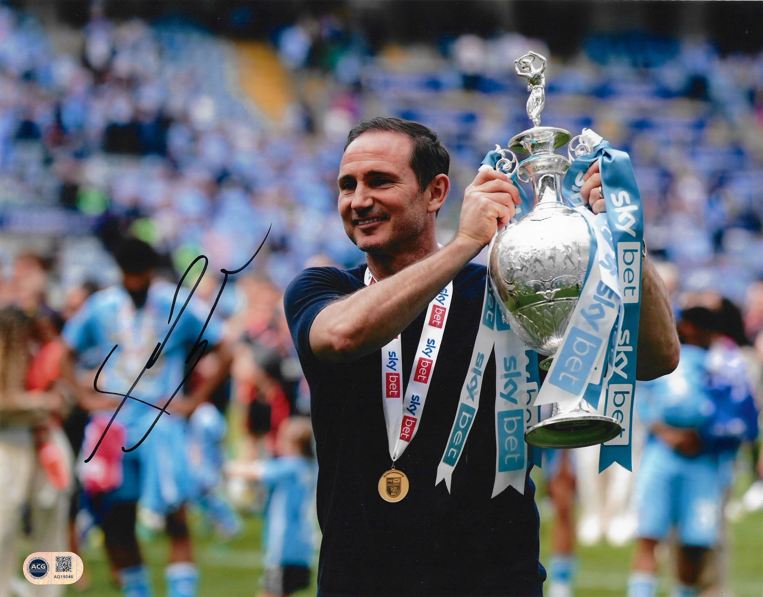 FRANK LAMPARD SIGNED COVENTRY CITY CHAMPIONS 14X11 PHOTO (ACG CERT AG19046)