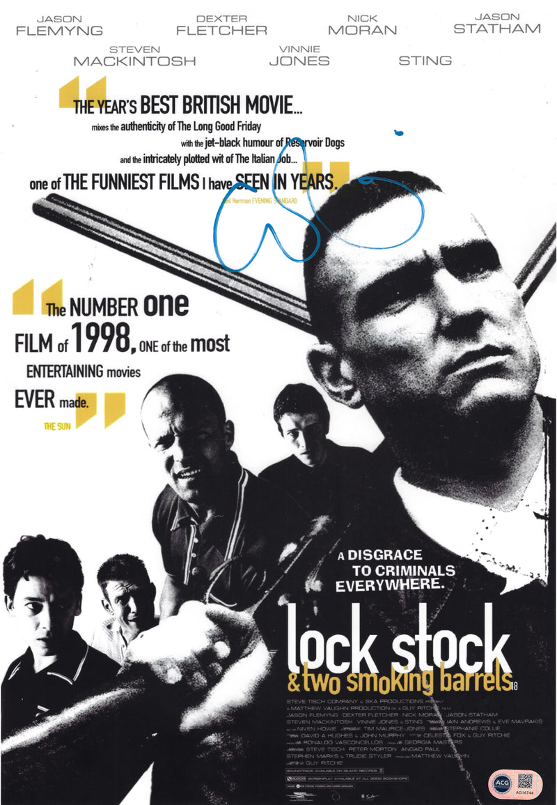 GUY RITCHIE SIGNED 16x12 LOCK STOCK MOVIE POSTER PHOTO (ACG CERT AG16744)-1