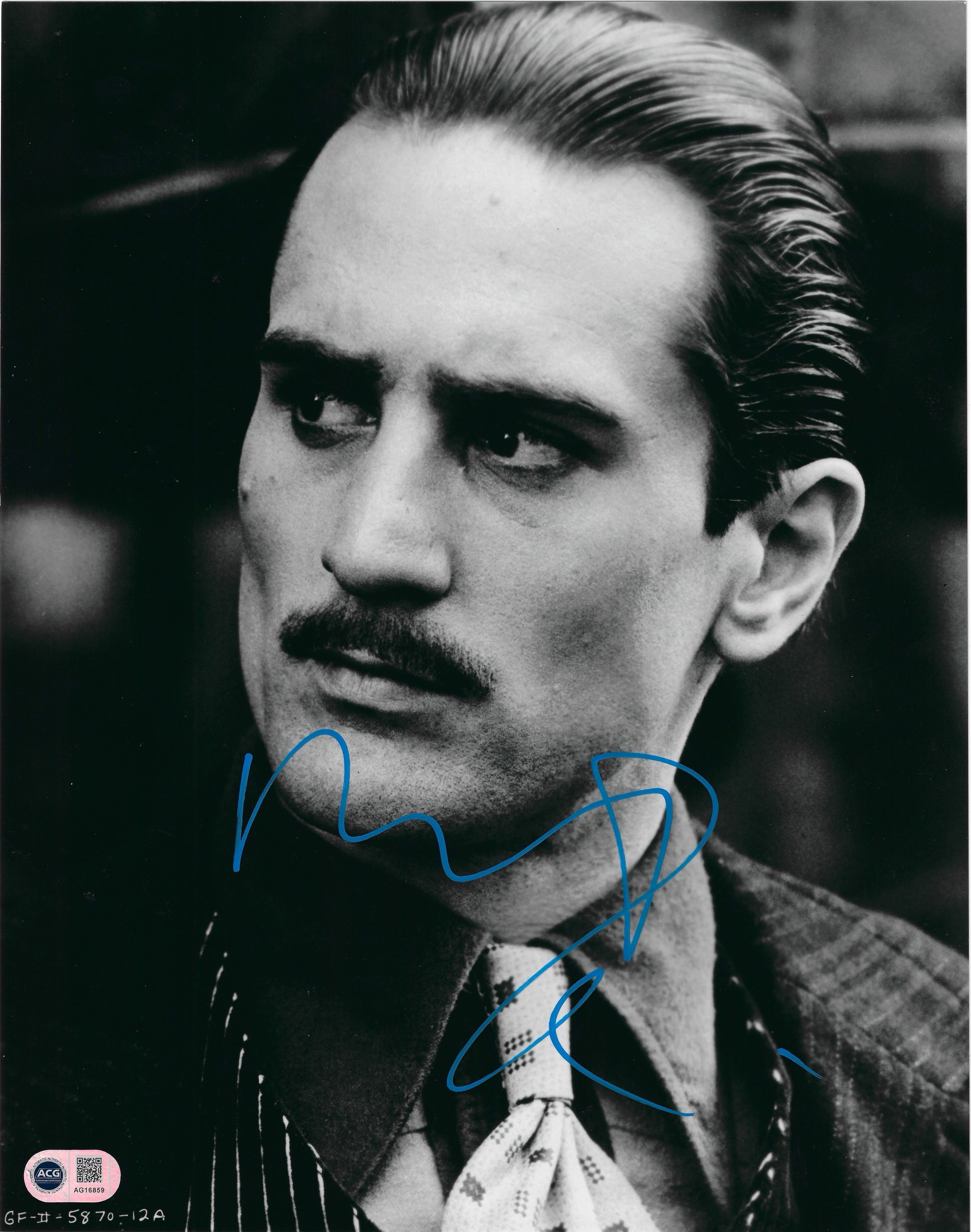 ROBERT DE NIRO SIGNED GODFATHER VITO CORLEONE 14x11 PHOTO (ACG CERT AG16859)-1