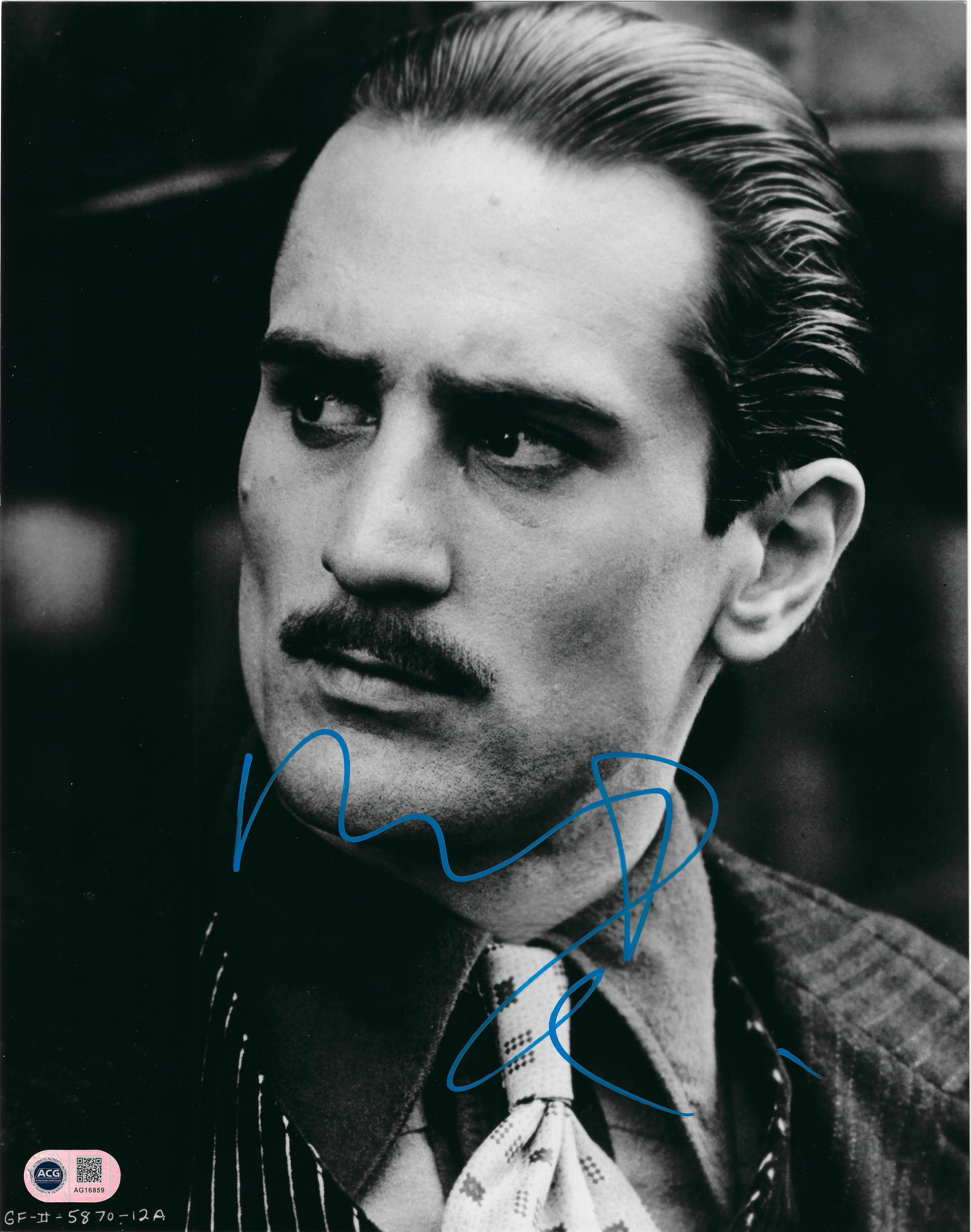 ROBERT DE NIRO SIGNED GODFATHER VITO CORLEONE 14x11 PHOTO (ACG CERT AG16859)
