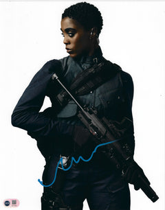 LASHANA LYNCH SIGNED JAMES BOND NO TIME TO DIE 14x11 PHOTO (ACG CERT AG17052)-1