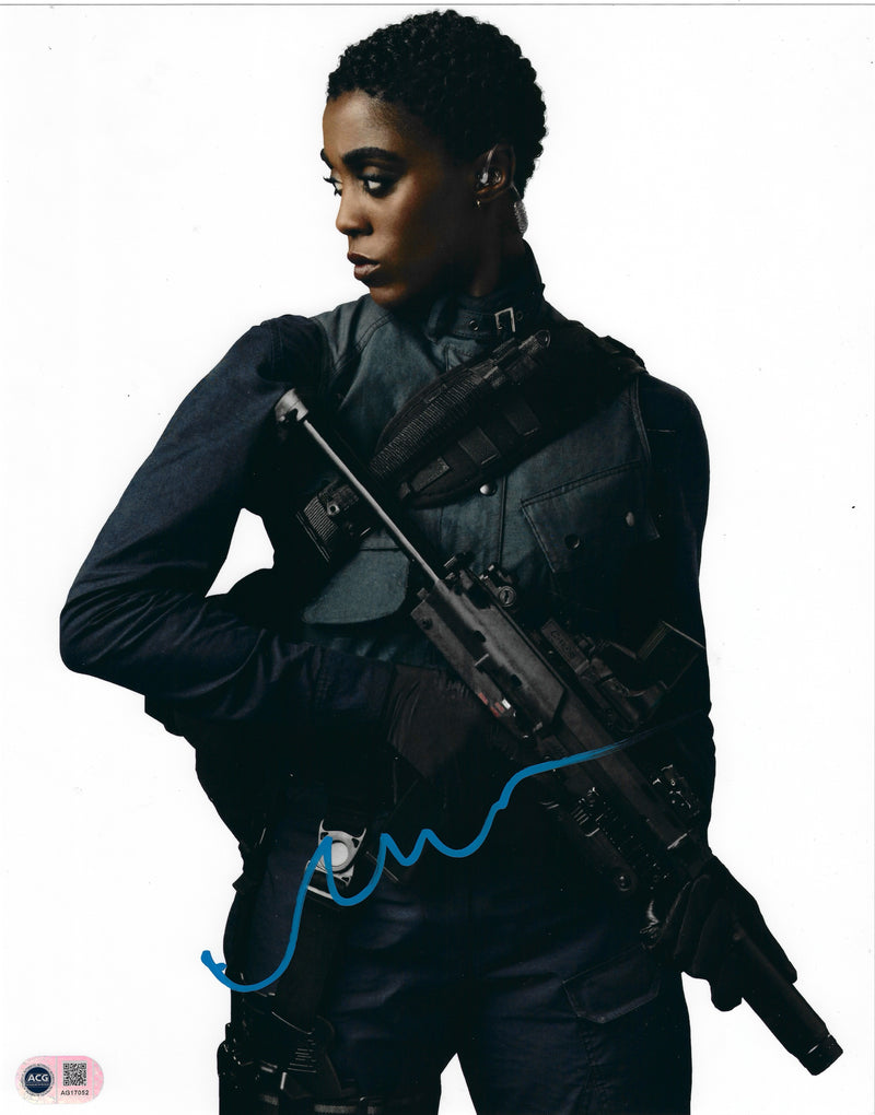 LASHANA LYNCH SIGNED JAMES BOND NO TIME TO DIE 14x11 PHOTO (ACG CERT AG17052)-1