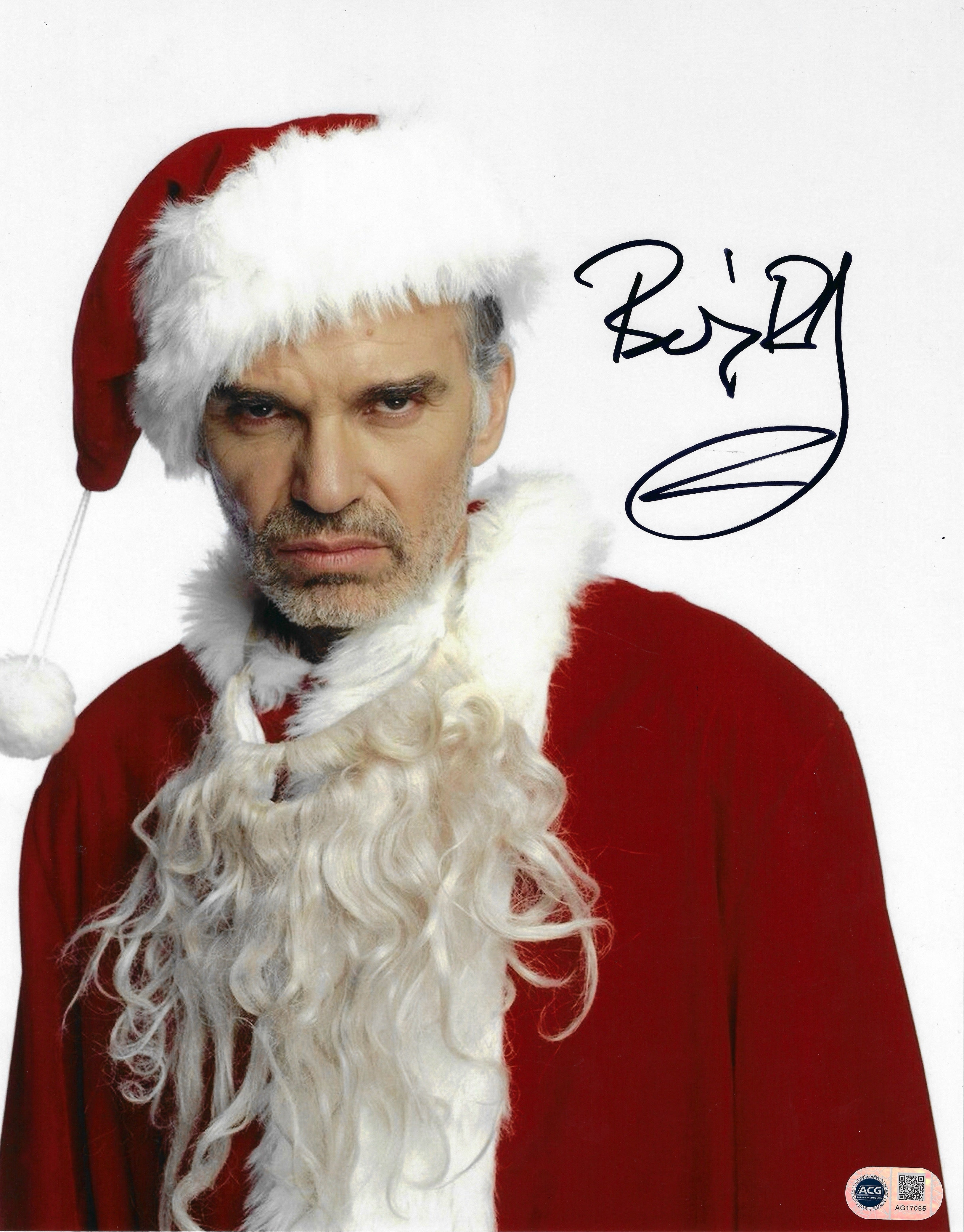 BILLY BOB THORNTON SIGNED BAD SANTA 14x11 PHOTOGRAPH (ACG CERT AG17065)