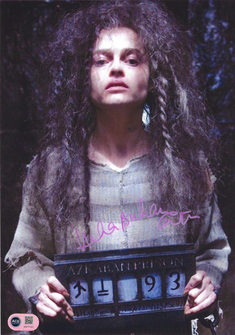 HELENA BONHAM CARTER SIGNED HARRY POTTER 12x8 PHOTO (ACG CERT AG17101)-1
