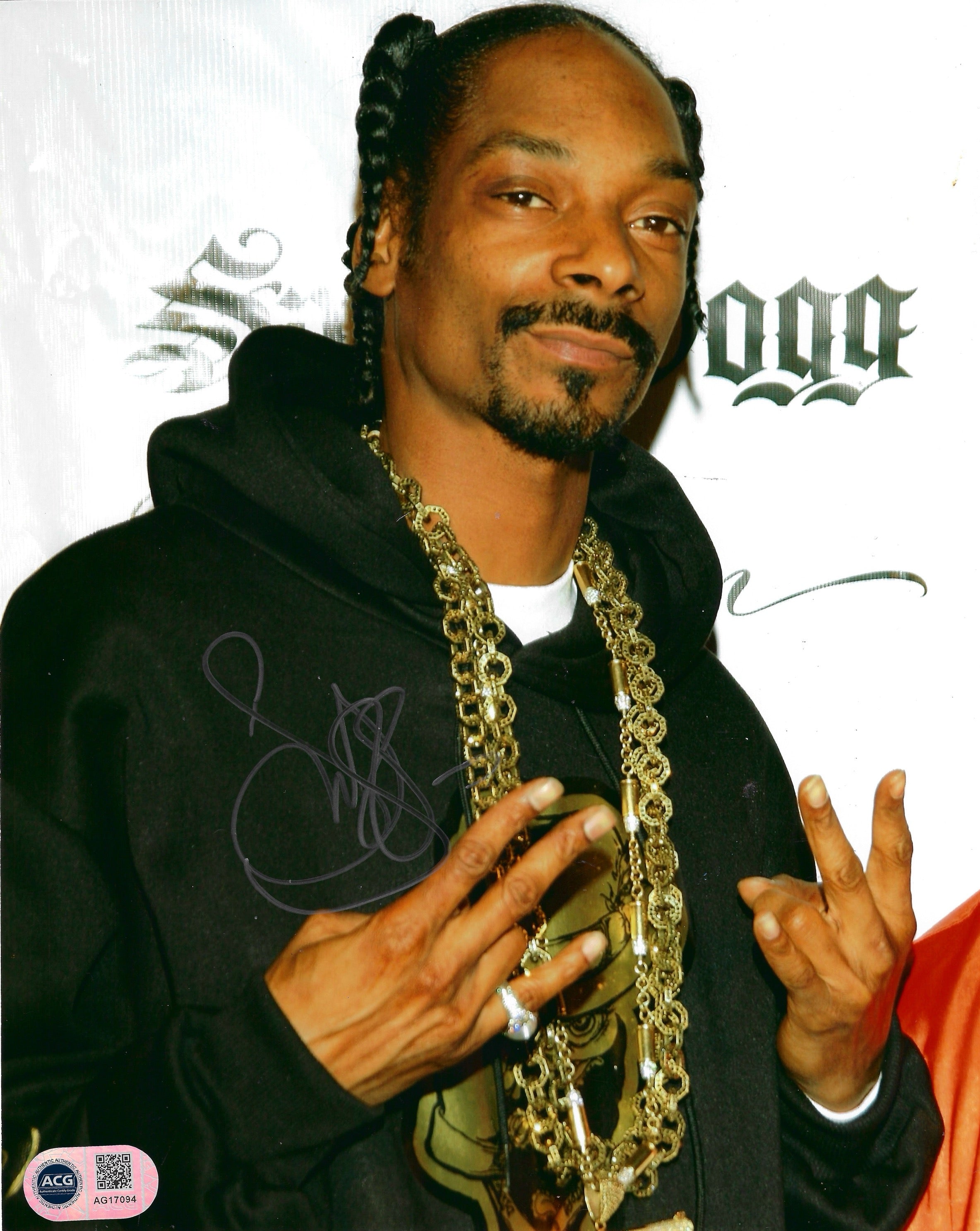 SNOOP DOGG SIGNED RAPPER 10x8 PHOTO (ACG CERT AG17094)