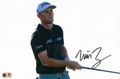 WILL ZALATORIS SIGNED 12X8 PGA TOUR GOLF PHOTOGRAPH (ACG CERT AG17088)-1