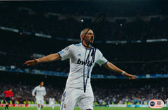 KARIM BENZEMA SIGNED REAL MADRID 12x8 PHOTO (ACG CERT AG17046)-1
