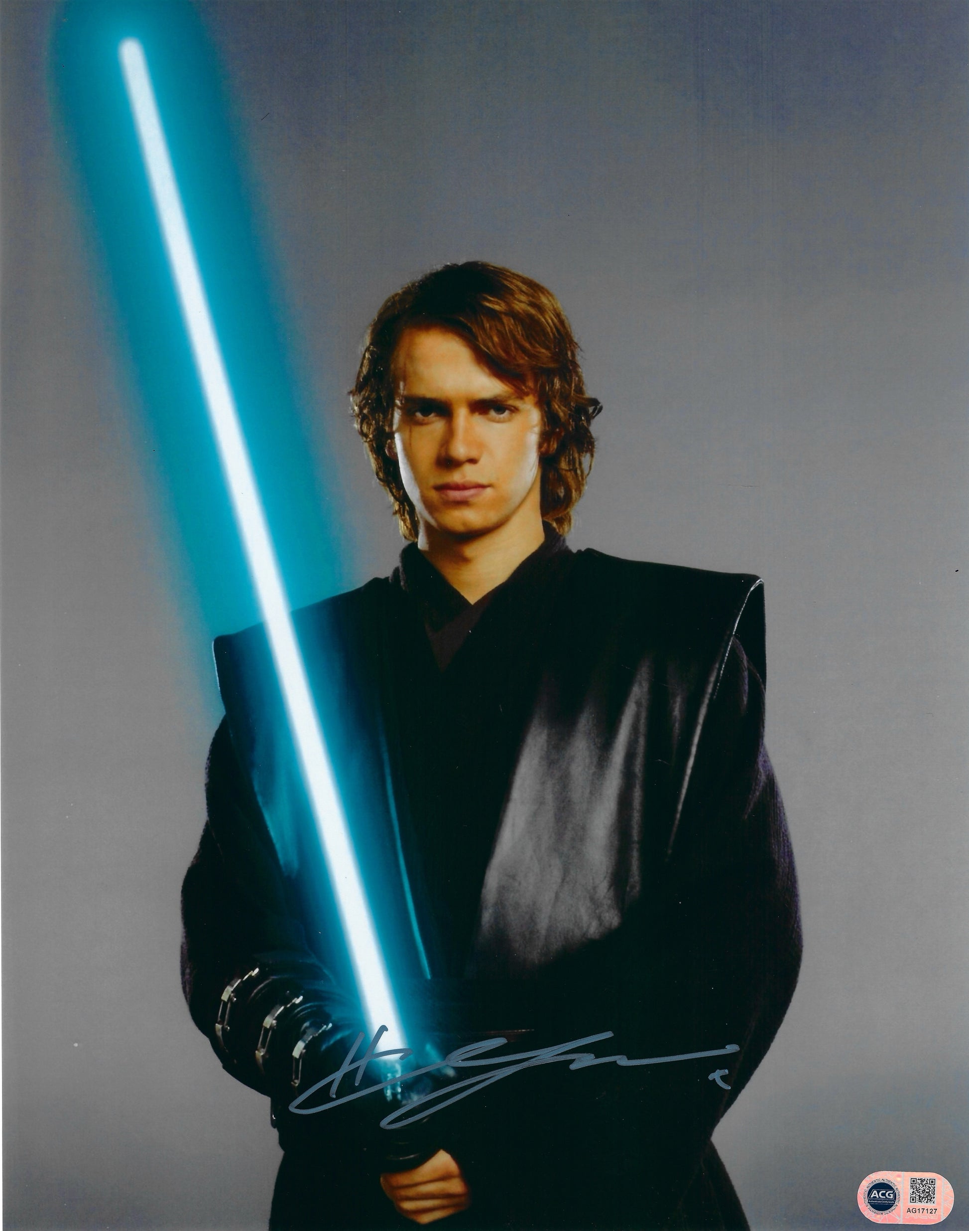 HAYDEN CHRISTENSEN SIGNED STAR WARS 14X11 PHOTO (ACG CERT AG17127)-1