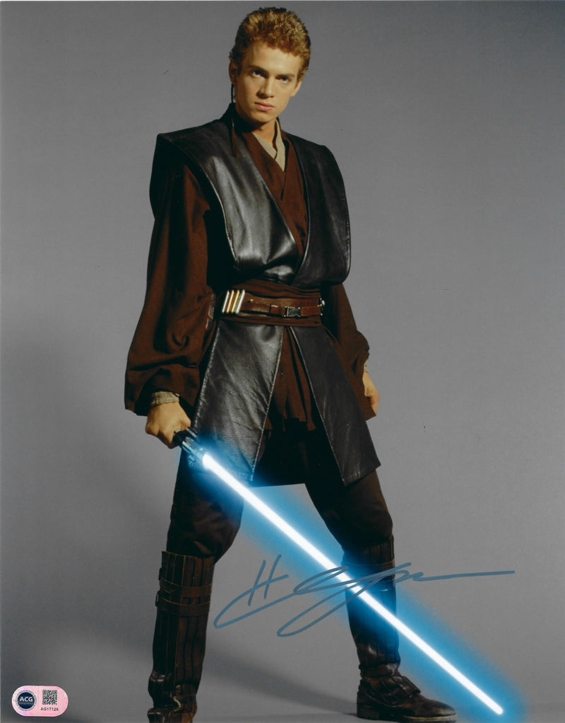 HAYDEN CHRISTENSEN SIGNED STAR WARS 14X11 PHOTO (ACG CERT AG17126)-1