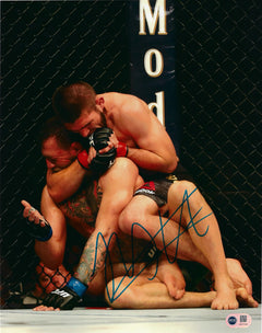 KHABIB NURMAGOMEDOV SIGNED THE EAGLE UFC 14x11 PHOTO (ACG CERT AG17124)-1
