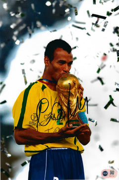 CAFU SIGNED BRAZIL WORLD CUP WINNER LEGEND 12x8 PHOTO (ACG CERT AG17151)-1