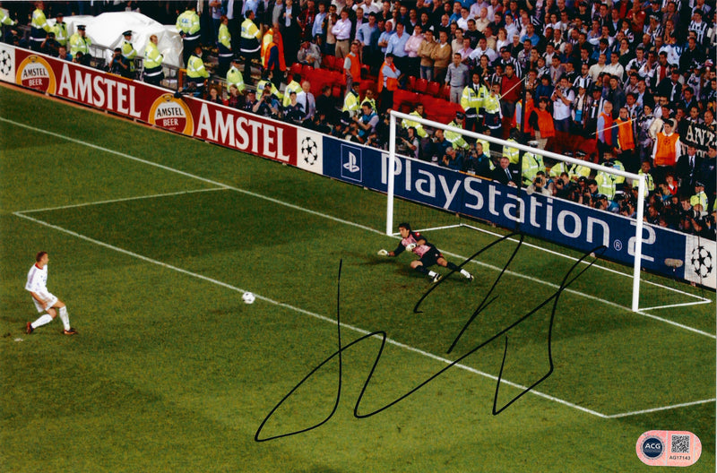 ANDRIY SHEVCHENKO SIGNED AC MILAN LEGEND 12X8 PHOTO (ACG CERT AG17143)-1