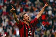 ANDRIY SHEVCHENKO SIGNED AC MILAN LEGEND 12X8 PHOTO (ACG CERT AG17140)-1