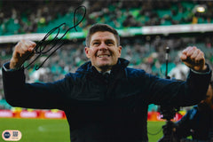 STEVEN GERRARD SIGNED RANGERS OLD FIRM WINNER 12x8 PHOTO (ACG CERT AG17130)-1