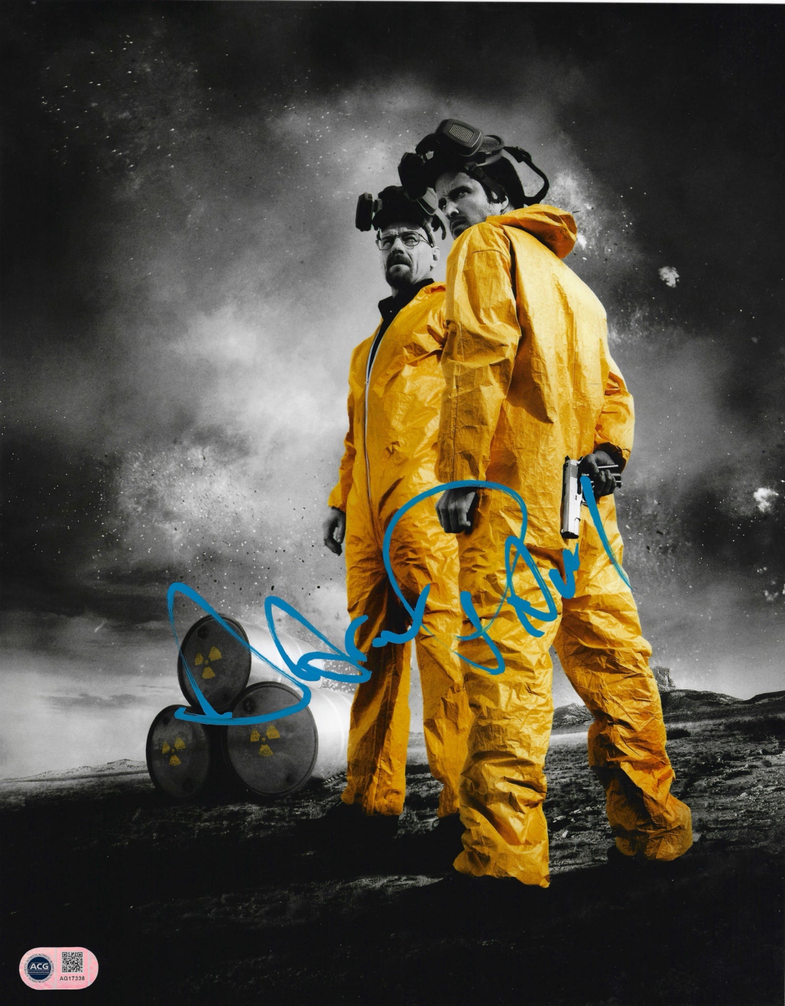 AARON PAUL SIGNED BREAKING BAD JESSE PINKMAN 14X11 PHOTO (ACG CERT AG17338)-1