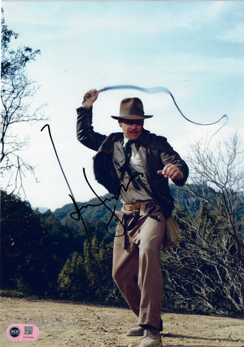 HARRISON FORD SIGNED INDIANA JONES 12X8 PHOTO (ACG CERT AG17344)-1