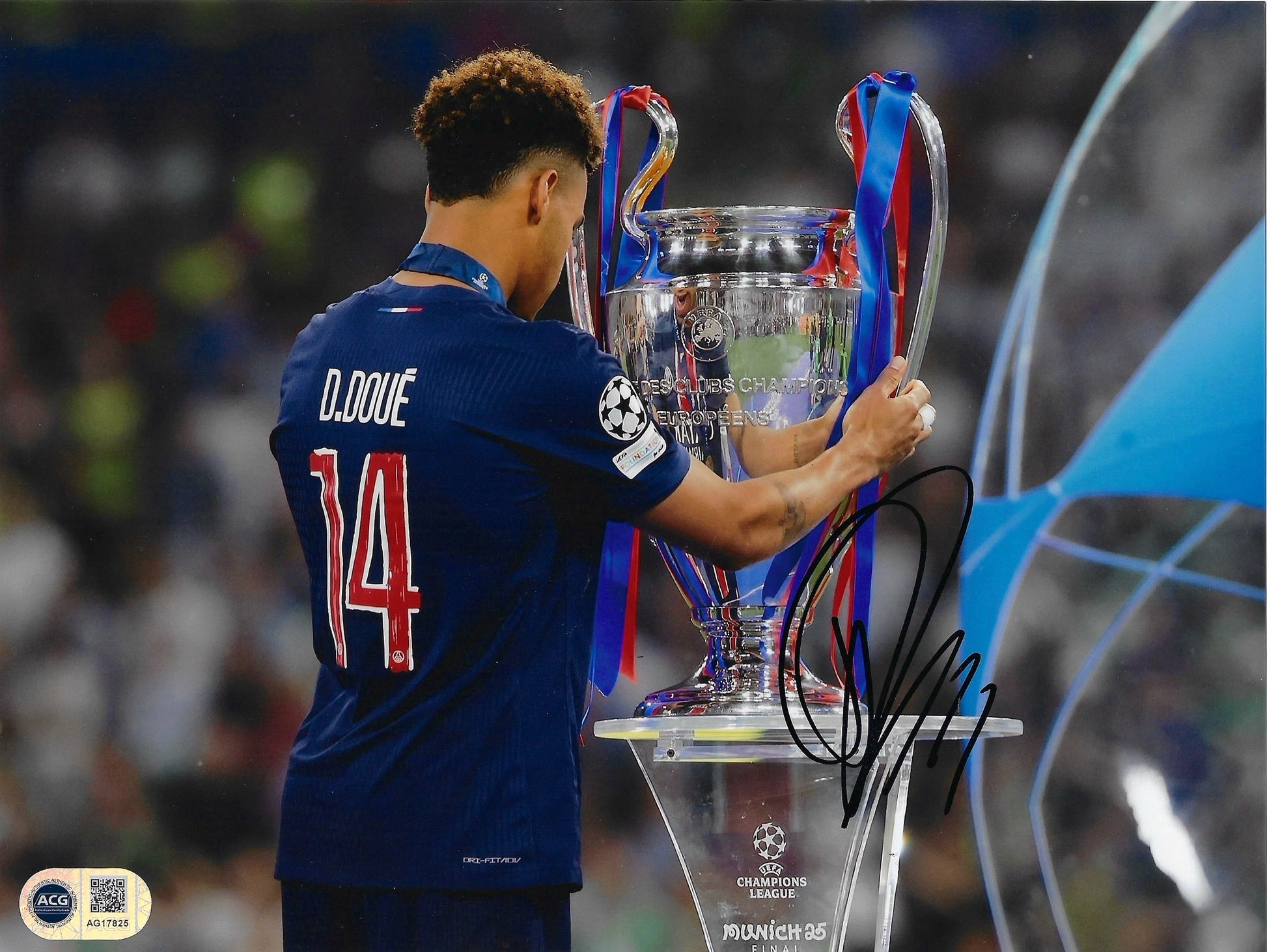 DESIRE DOUE SIGNED PARIS SAINT-GERMAIN PSG 10X8 PHOTO (ACG CERT AG17825)-1