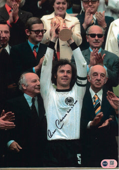FRANZ BECKENBAUER SIGNED 12X8 FOOTBALL LEGEND PHOTO (ACG CERT AG17843)-1