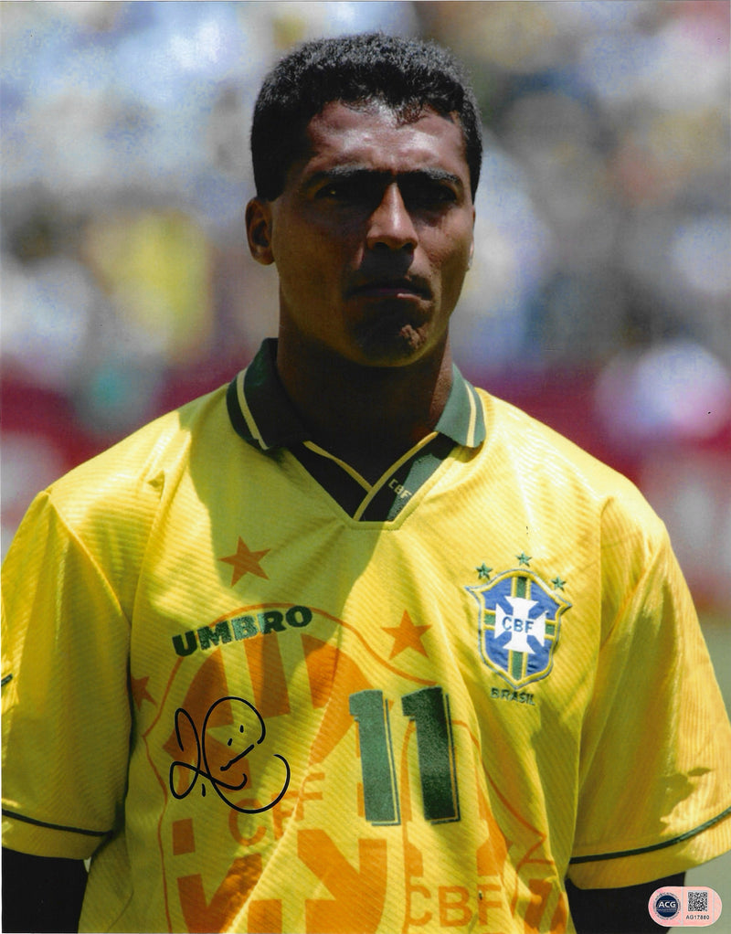 ROMARIO SIGNED BRAZIL WORLD CUP 1994 14X11 PHOTOGRAPH (ACG CERT AG17880)-1