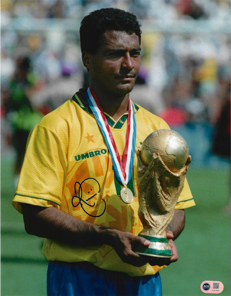 ROMARIO SIGNED BRAZIL WORLD CUP 1994 14X11 PHOTOGRAPH (ACG CERT AG17882)-1