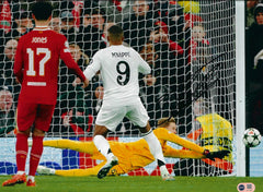 CAOIMHIN KELLEHER SIGNED LIVERPOOL MBAPPE SAVE 16X12 PHOTO (ACG CERT AG18046)-1
