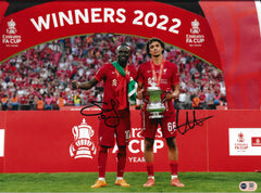 TRENT ALEXANDER-ARNOLD & SADIO MANE SIGNED LFC FA CUP 16x12 (ACG CERT AG18057)-1