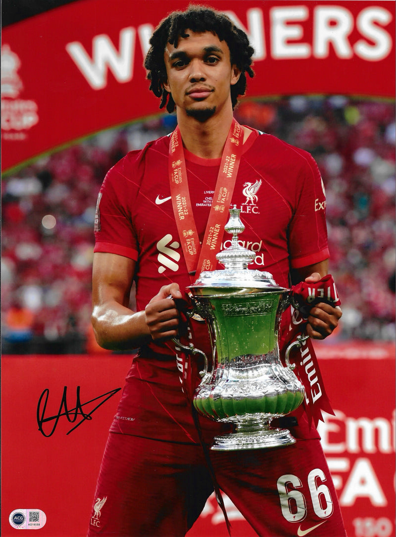 TRENT ALEXANDER-ARNOLD SIGNED FA CUP WINNER 16x12 PHOTO (ACG CERT AG18058)-1