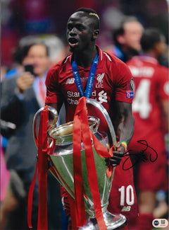 SADIO MANE SIGNED LIVERPOOL FC CHAMPIONS LEAGUE 16x12 PHOTO (ACG CERT AG18060)-1