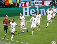 RAHEEM STERLING SIGNED ENGLAND EURO 2020 GERMANY 14x11 PHOTO (ACG CERT AG18049)-1